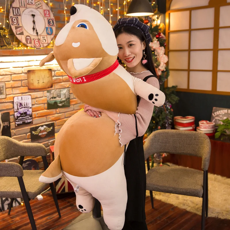 50 см милый сонный Сиба ину плюшевая подушка Хаски плюшевый щенок кукла собака