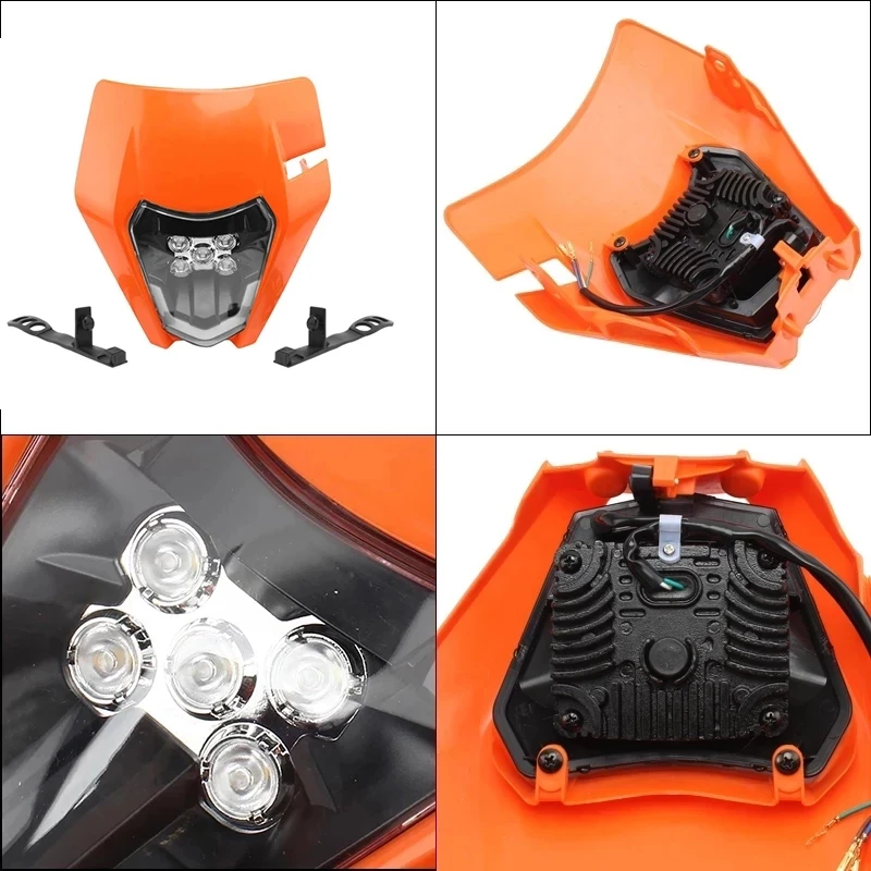 Мотоцикл новый светодиодный головной светильник налобный фонарь лампа для KTM SX EXC