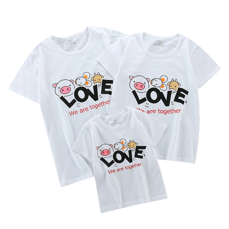 Футболка Dad and Me летняя одежда для мамы и дочки хлопковый топ мальчиков девочек