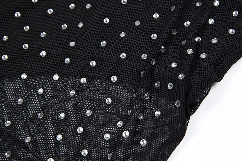 Sexy Crystal Women Bikini Set Halter Rhinestone Swimsuit White Diamond High Waist Swimwear Women Bathing Suits
