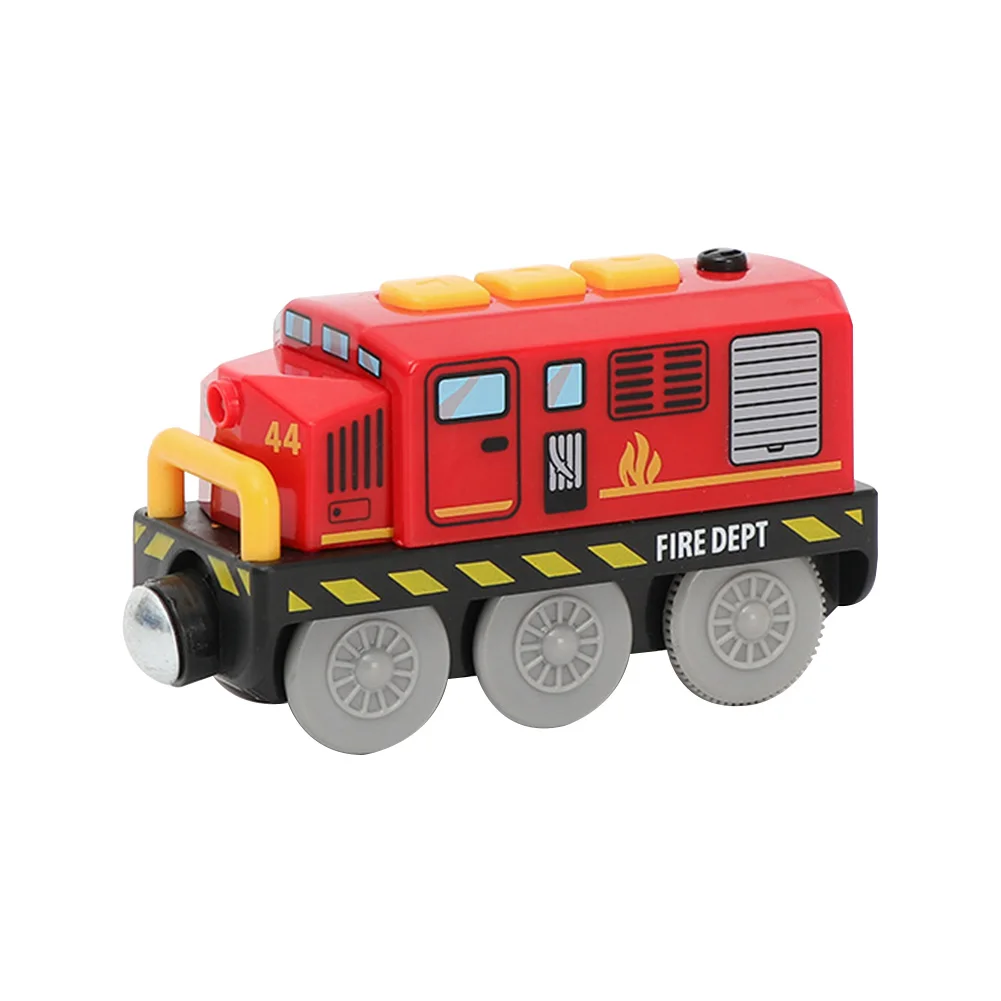 

Railway Locomotive Magnetically Connected Electric Small Train Magnetic Rail Toy Compatible With Wooden Track Present For Kids