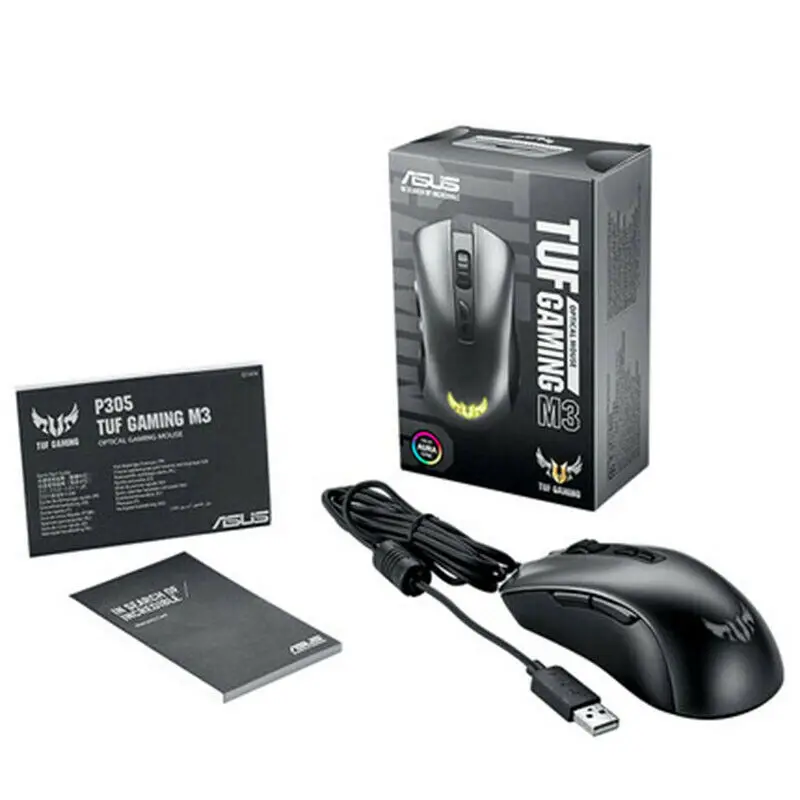 ASUS TUF M3 Wired RGB Gaming Mouse for Computer 7200DPI Optical PC laptop Games | Компьютеры и офис
