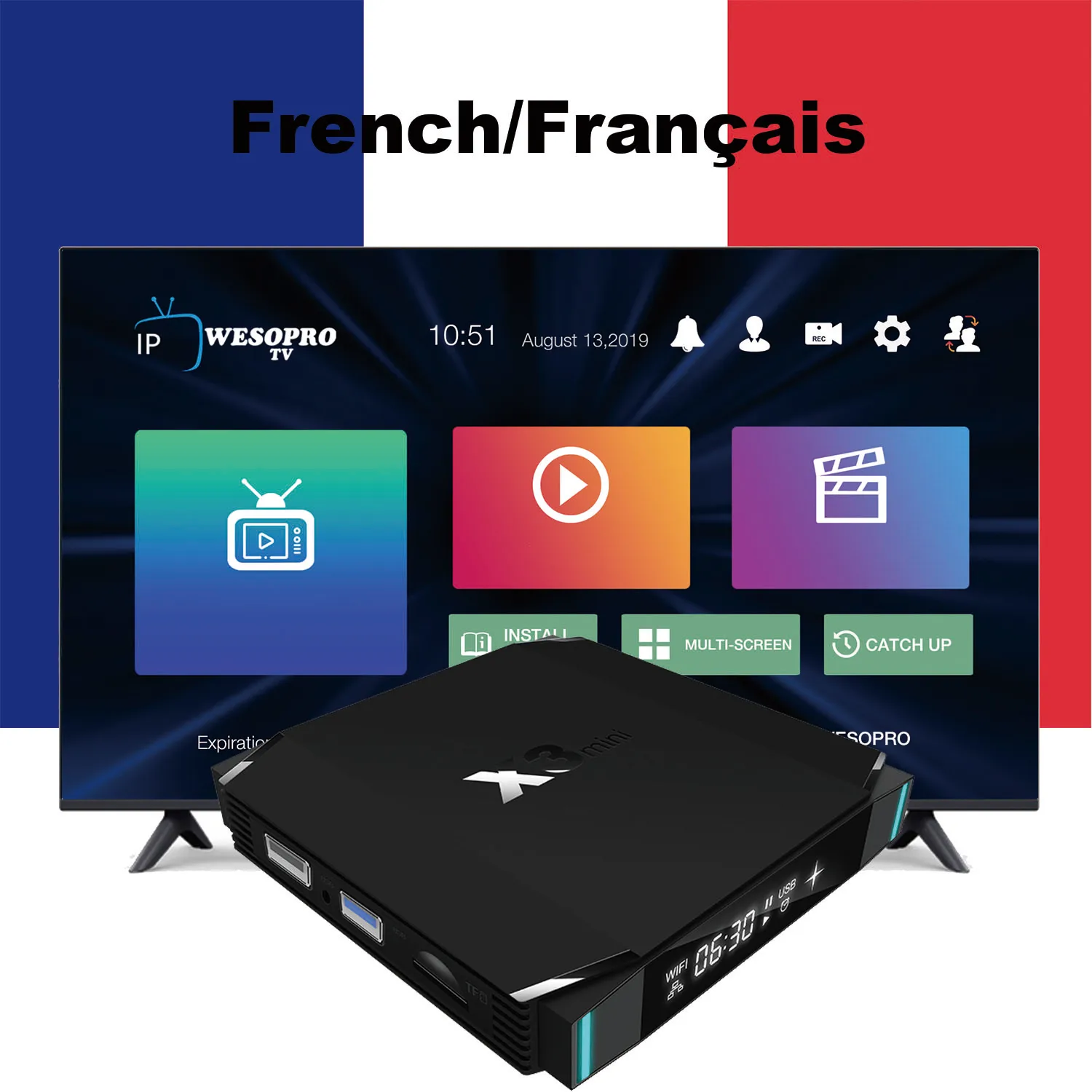 Европа Android TV Box Поддержка IP для Smart M3U Enigma2 PC Linux | Электроника