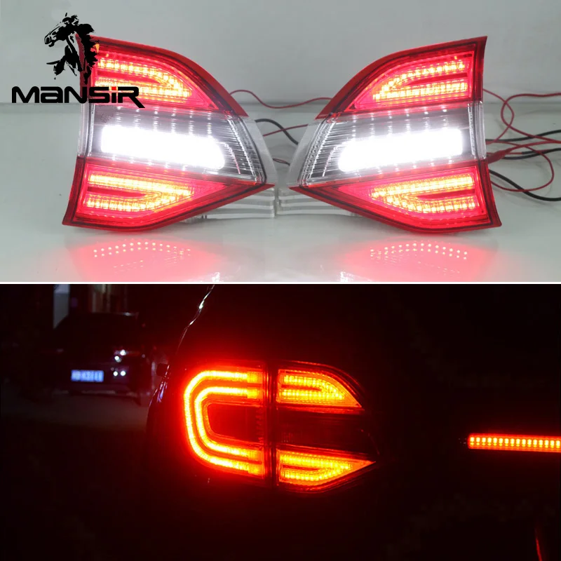 

Car LED Tail Lights For Ford Everest 2016 2017 2018 Rear Bumper Light Reflector Taillights Fog Lamp Auto Brake Light