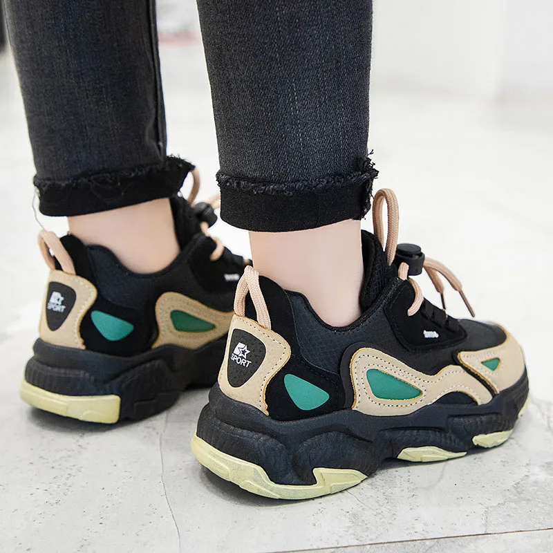 

Spring Kids Mesh Shoes Comfortable Breathable Sports Shoes Fashion Children Old Chunky Sneakers for Boys Girls Casual Tennis