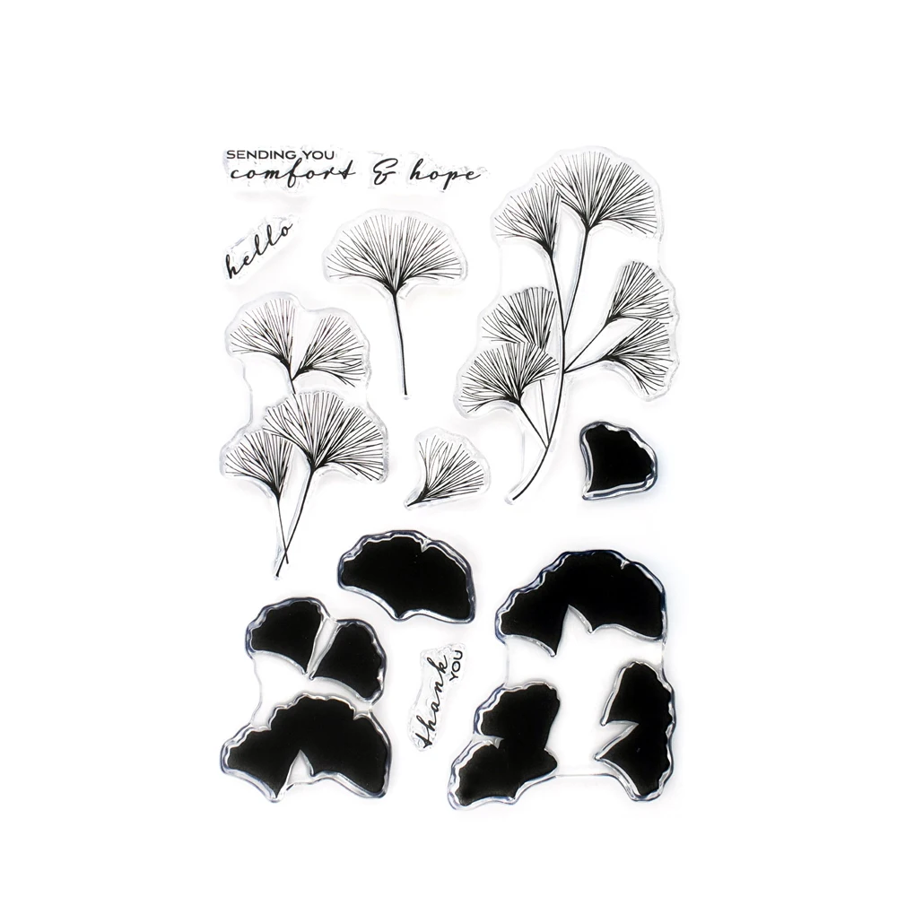 

Sweet Ginkgo Die Set flower Metal Cutting Dies and stamps DIY Scrapbooking Card Stencil Paper Cards Handmade Album Stamp Die