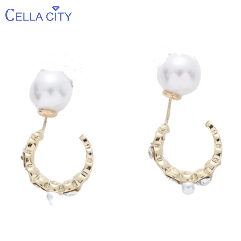 Прозрачный корейский дизайн шикарное серебро 925 ювелирное изделие жемчужные