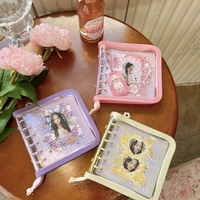 minkys 2022 kawaii a7 zipper square journals binder notebook photo collect book diary agenda planner bullet school stationery