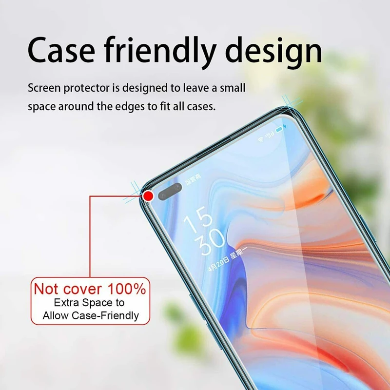 3pcs tempered glass for oppo reno 4 se z lite f 5g screen glass for oppo reno 5 k f lite 4g 5g phone glass free global shipping