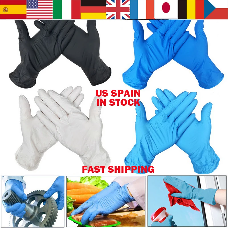 Одноразовые перчатки 9 дюймов для мытья посуды кухни работы сада Универсальные