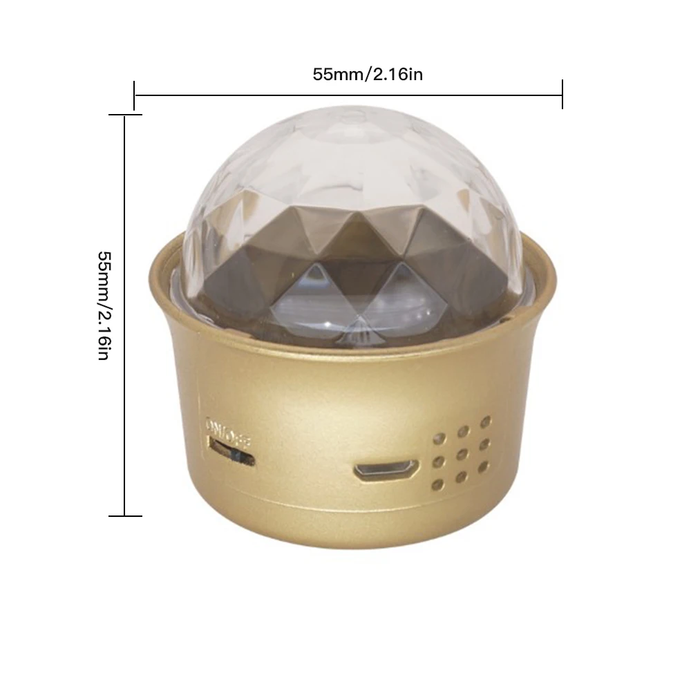 

LED Stage Lights For Christmas Parties Beautiful Disco Ball Party Lights Colorful Voice-Activated Disco Ball Stage Lights