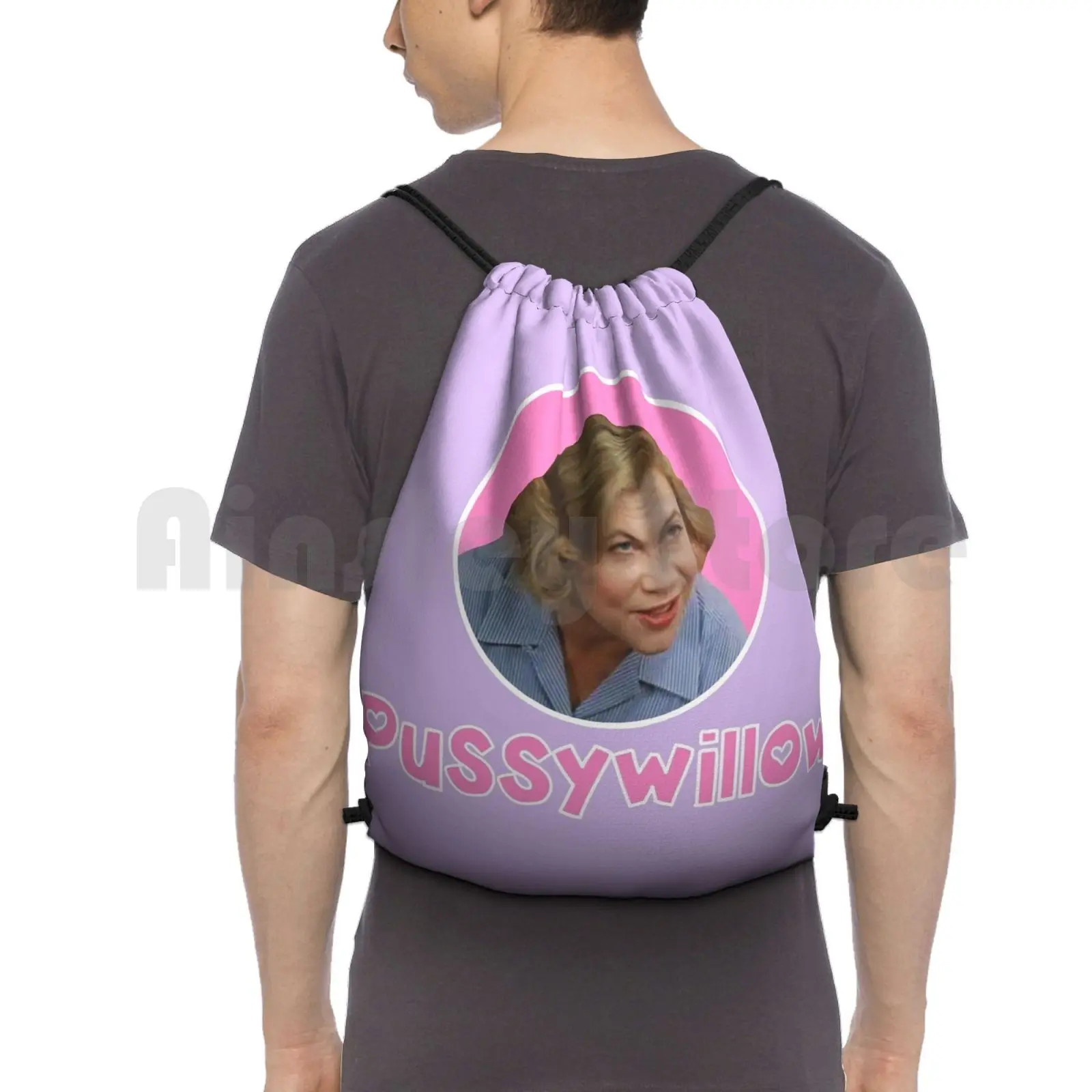 

Serial Mom Backpack Drawstring Bag Riding Climbing Gym Bag Kathleen Turner Comedy John Waters Funny Dottie Hairspray 50S