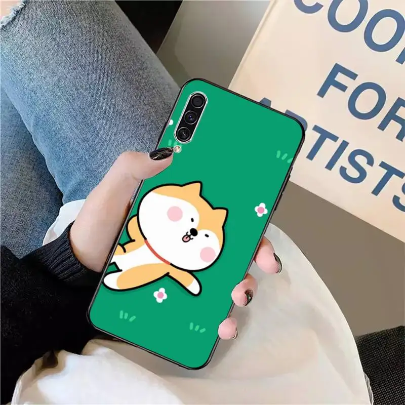 

Corgi dog funny Shiba Inu cartoon Phone Case For Samsung galaxy S 9 10 20 A 10 21 30 31 40 50 51 71 s note 20 j 4 2018 plus