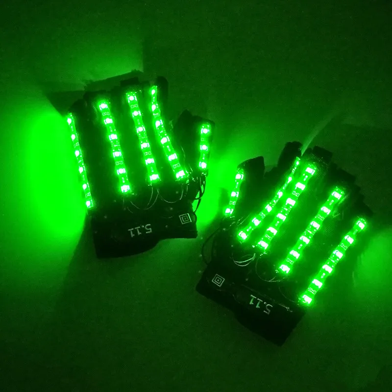 Перчатки со светодиодной подсветкой 6 цветов | Дом и сад