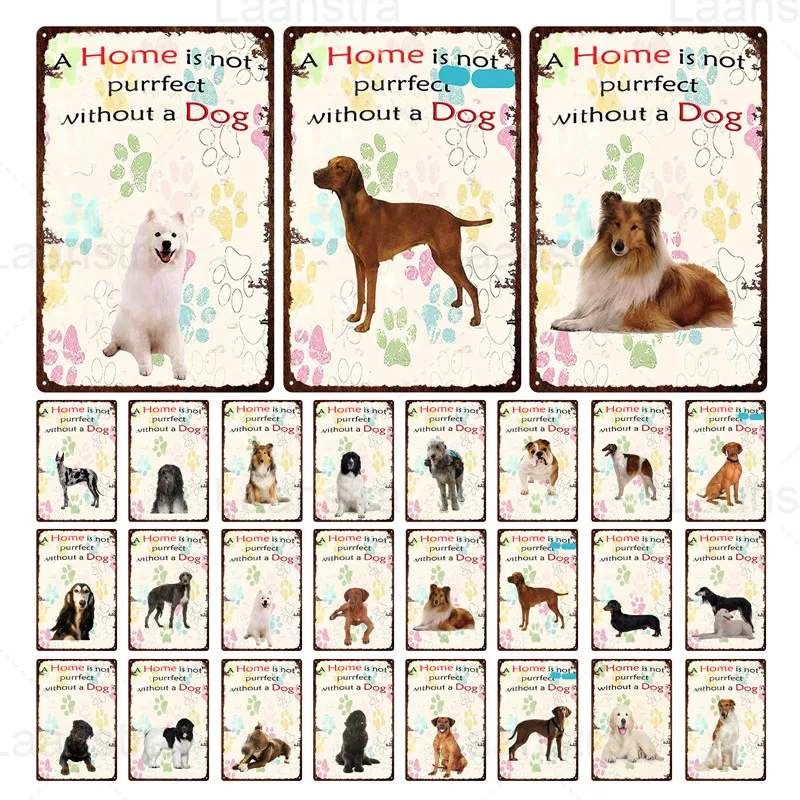 Металлический оловянный плакат в стиле ретро Постер для домашних животных