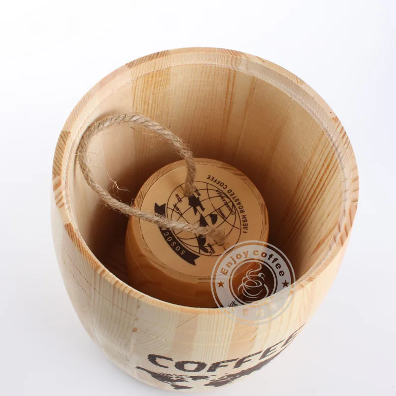 Кофе контейнер для хранения фасоли комоды баррель уплотнение бар с крышкой