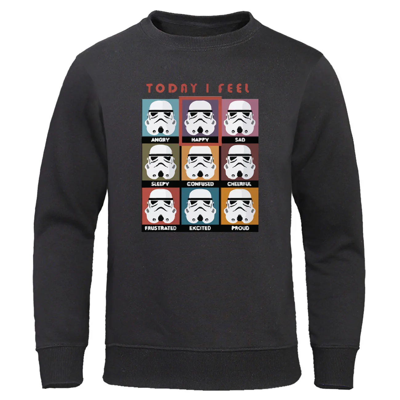 Осенне-зимние теплые толстовки с капюшоном Today i feel christmassy stormtrooper star wars пуловер