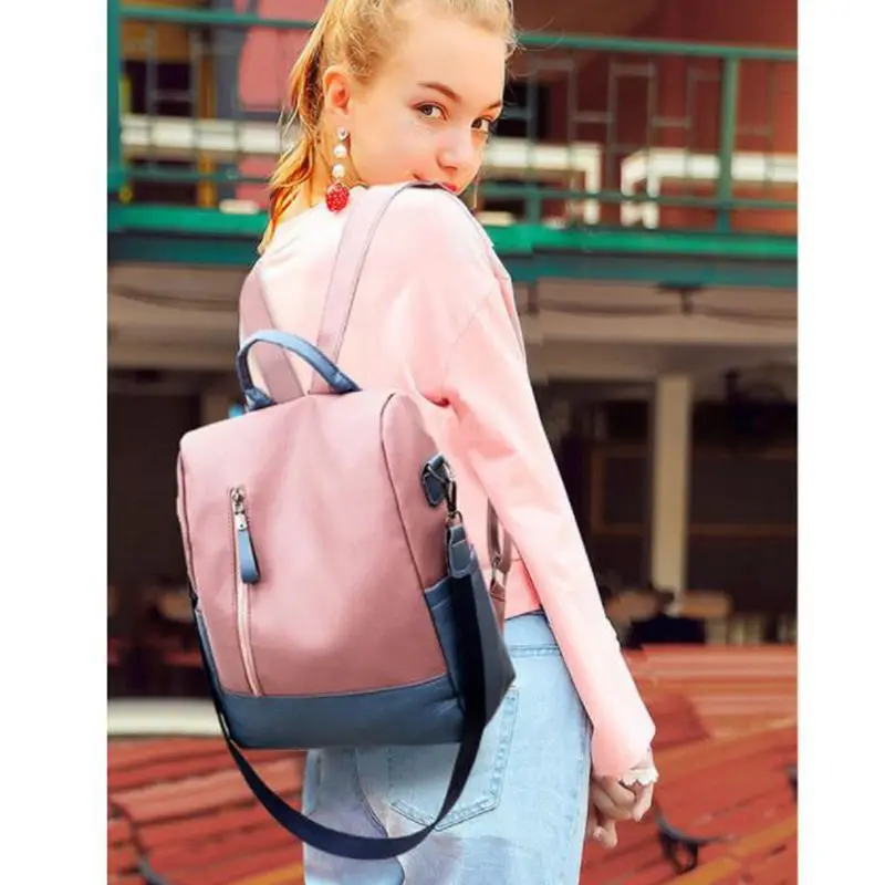 

Women Backpacks 2020 New Soft Leather Bag For College Simple Casual Daypacks Mochila Female Anti theft School Backpacks