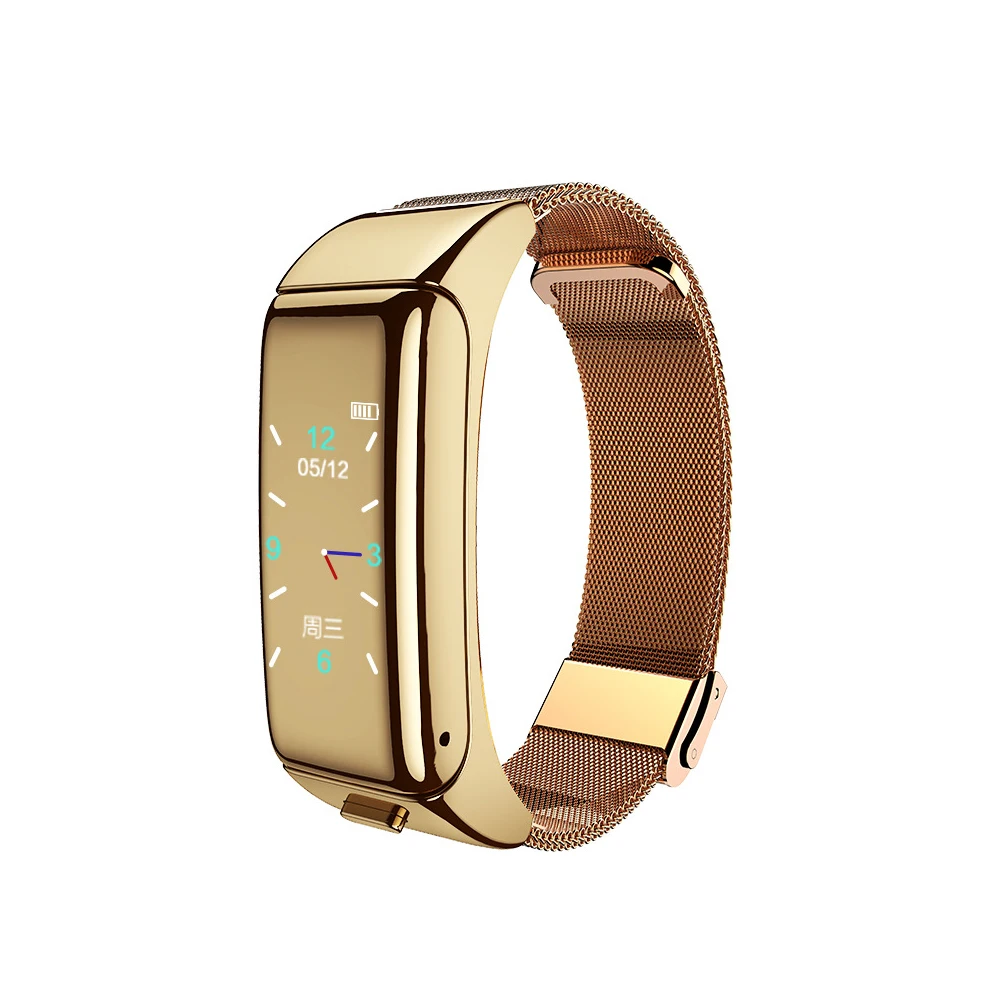 

B6 Smart Watch 2 In 1 Gift Color Screen Sports Blood Pressure Headset Heart Rate Tracker Call Calories Multifunctional
