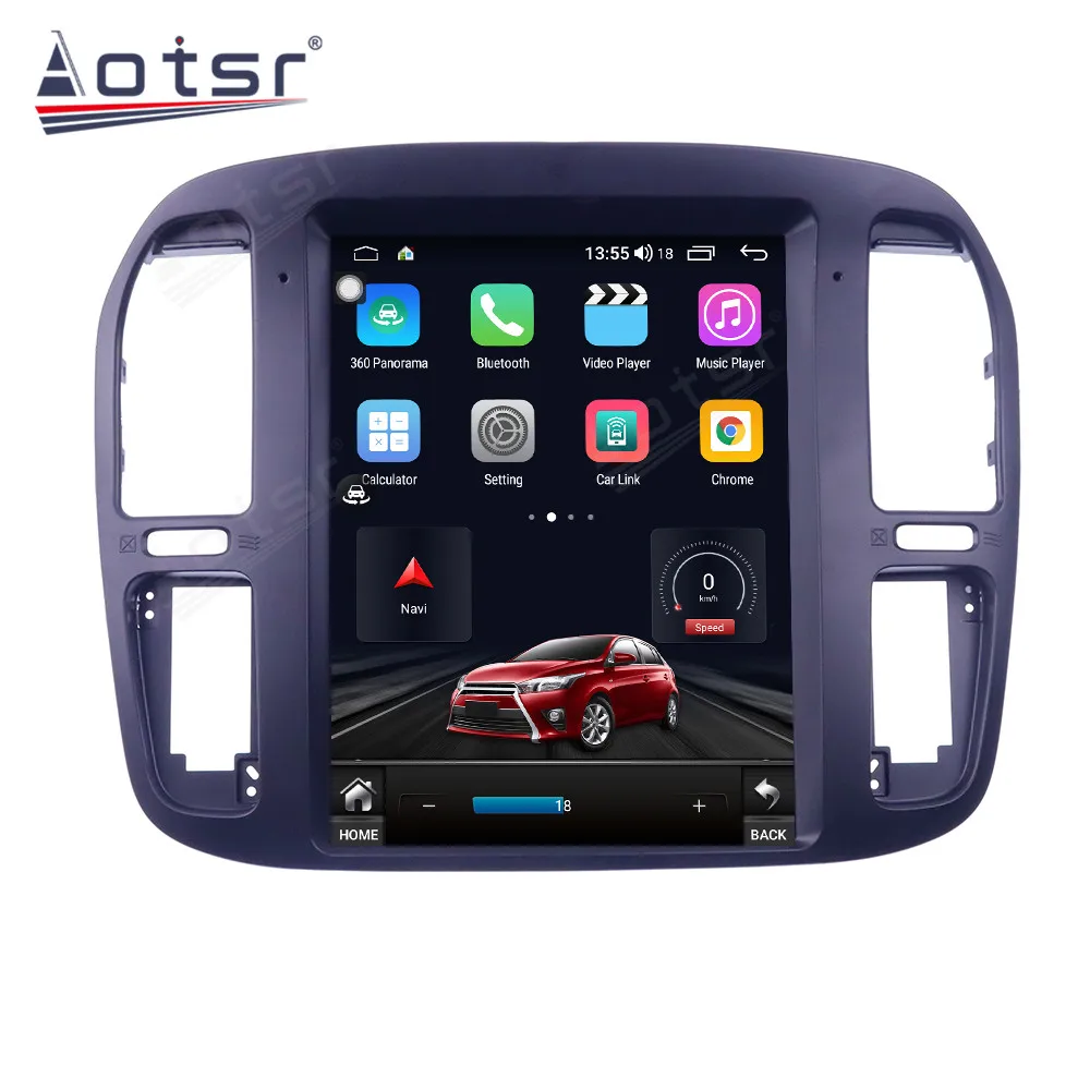 Автомобильный радиоприемник Tesla для Lexus LX470 2002-2007 Toyota Land Cruiser LC200 1992-2002 Android
