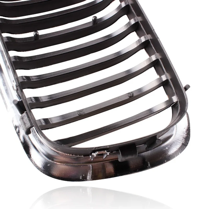 Серебристый левый и правый гриль для радиатора 2 шт. хромированная решетка BMW 7 Series