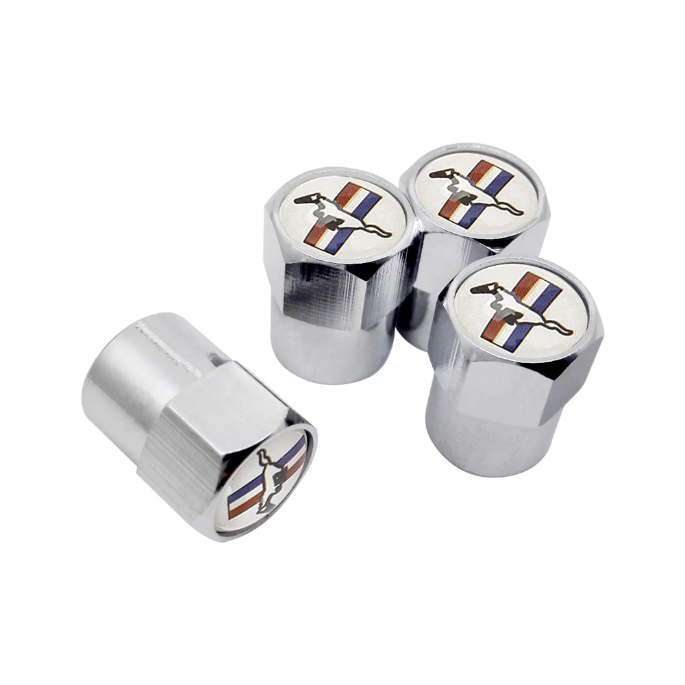 Автомобильный Стайлинг крышки стержня вентиля шины Rim Стикеры для Mustang V6 V8 Kuga GT350