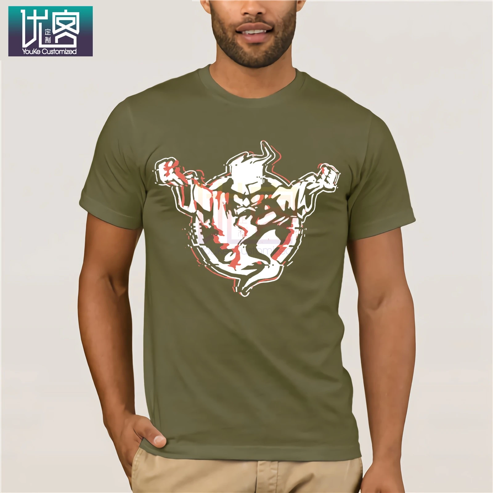 Новая мода Thunderdome логотип мужская футболка хардкор техно и габбер 2 стороны