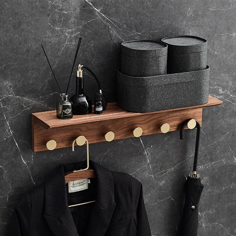 Вешалка для спальни латунная настенная вешалка хранения крючок | Дом и сад