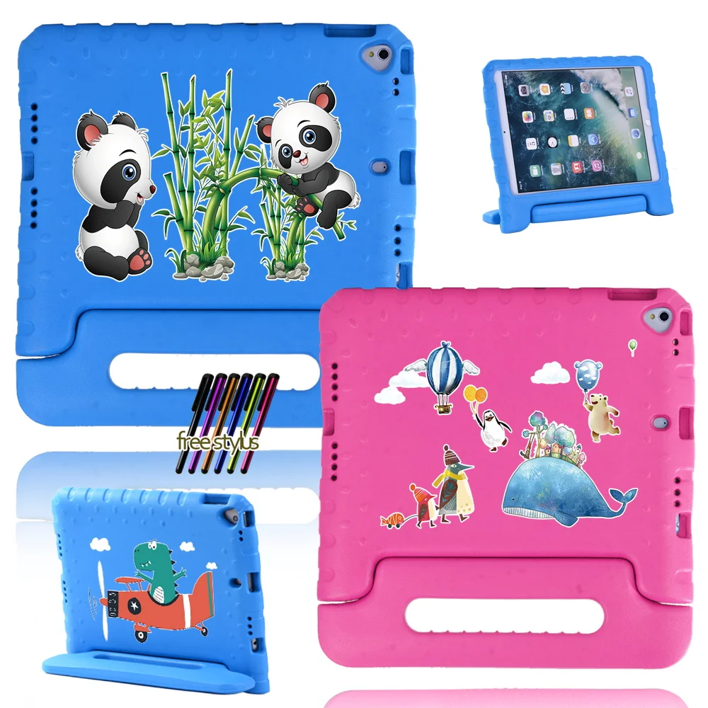 

Tablet Case for Apple IPad 7 10.2 Inch / IPad 8 10.2 Inch Fall-proof and Shock-proof Cute Child Protective Cover + Free Stylus