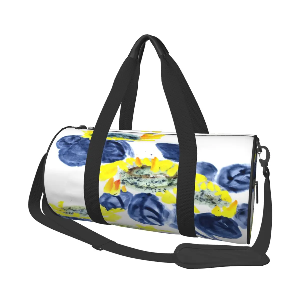 

Travel Bag Duffle Traditional Flower Art Fitness Bag Handbag Bag Luggage Shoulder Bag Zipper Weekend Sport Gym Bag