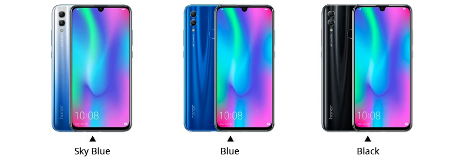 Huawei Honor 10 Lite глобальная версия 3 Гб 64 Android 9,0 Octa Core 6,21 дюймов 2340*1080 P 24MP камера Google Play телефона