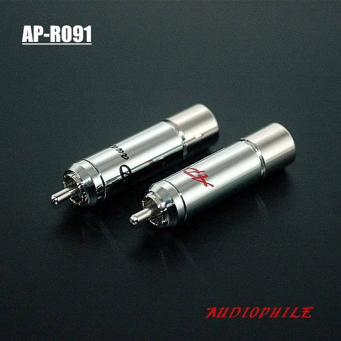 4 шт. Бесплатная доставка Hi-End AP-RO91 AP-RO92 покрытого родием 11 мм штекер RCA Hi-Fi аудио