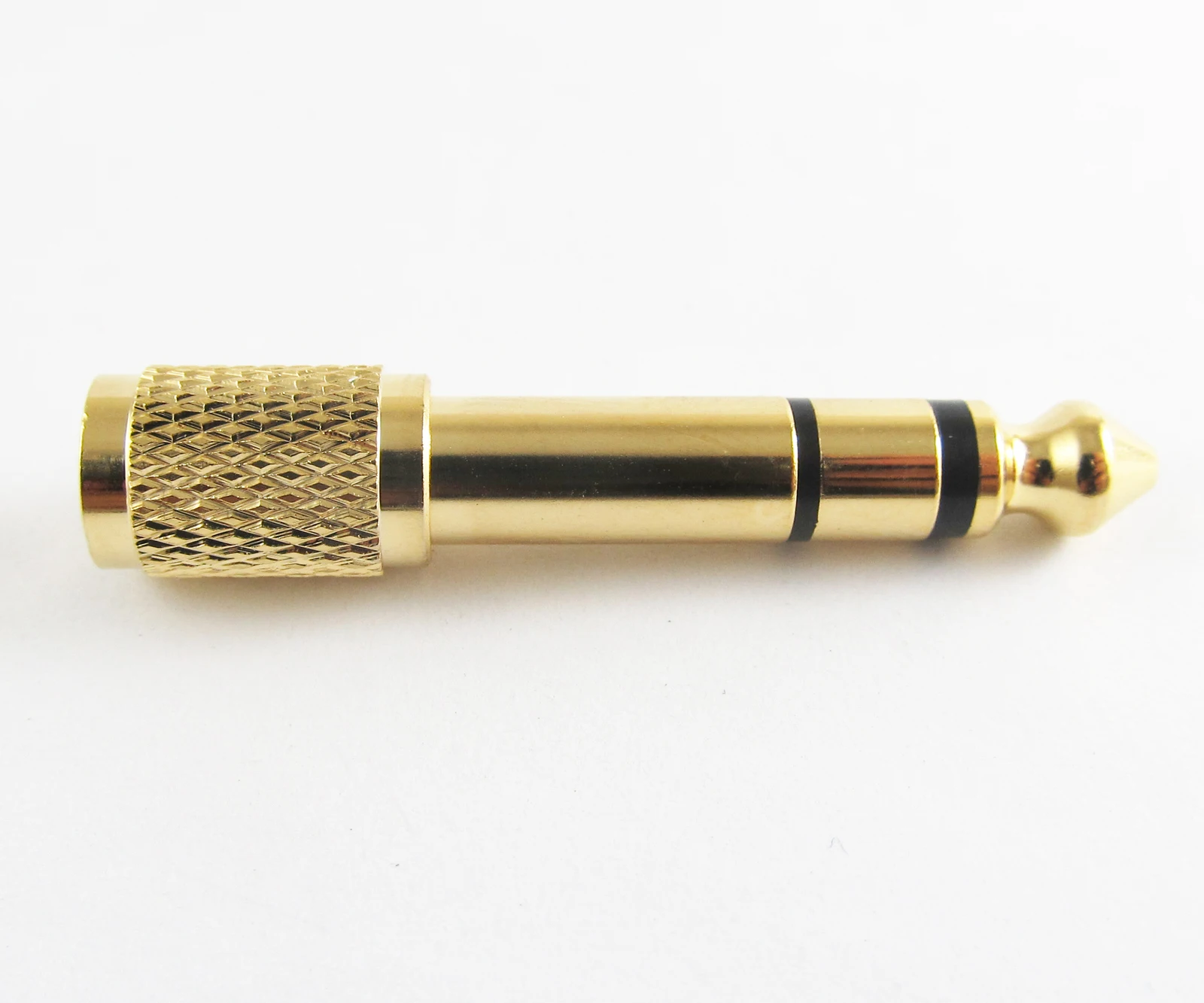 

1pc Gold Stereo 6.35mm 1/4" Male to 3.5mm 1/8" Female Headphone Audio Adapter