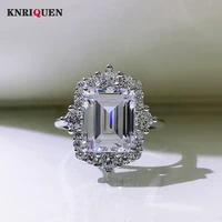 charms 100 925 silver 810mm 6ct high carbon diamond wedding engagement ring for women luxury proposal ring party fine jewelry