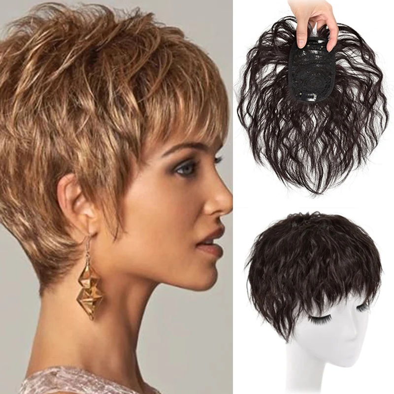 LUPU женский топ для волос парики на зажиме синтетические волосы наращивания