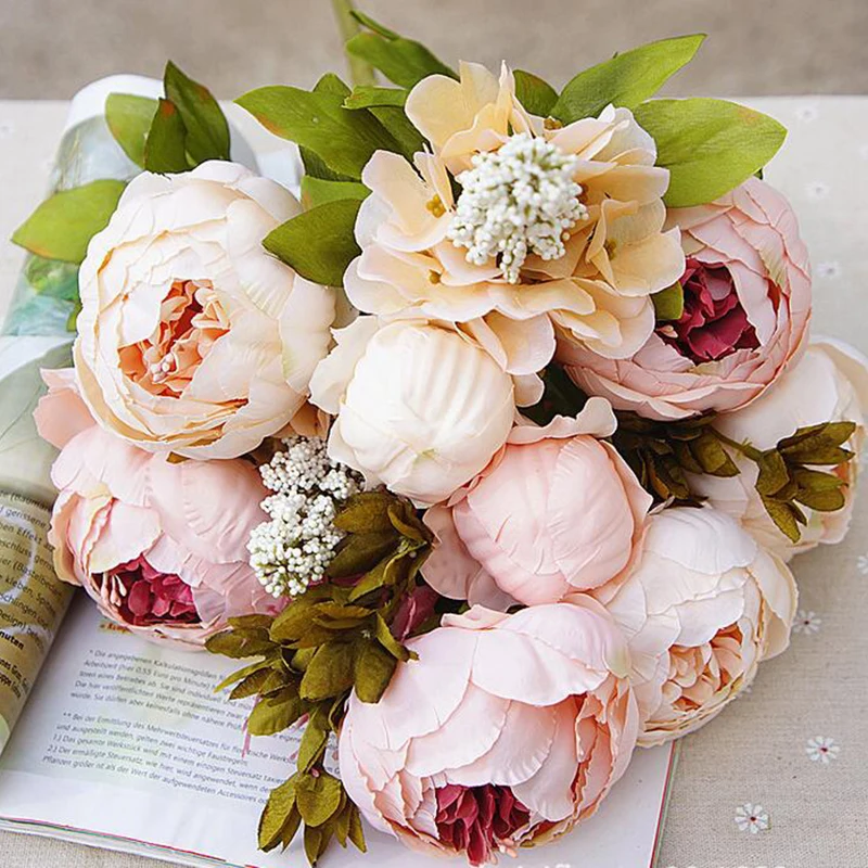 13 головок/комплект цветы в европейском стиле|decorating style|decorative decorativedecorative home decor |