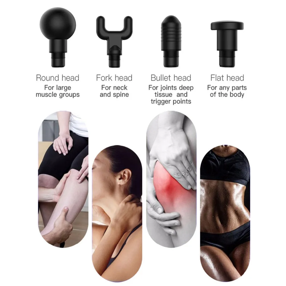 New massage gun physiotherapy instrument mute touch screen console massage gun electric gun massage relieve pain