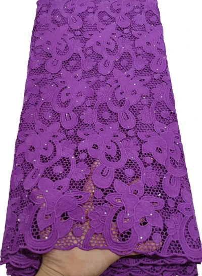 Hot Selling African French Water Soluble Guipure Lace Fabric High Quality Nigerian Cord For Wedding ETB84 | Дом и сад
