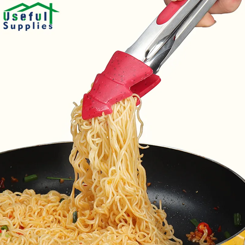 

Dishes for Serving Silicone Kitchen Accessories Christmas Style Cooking Tweezers Stainless Steel Barbecue Tongs Kitchen Utensils