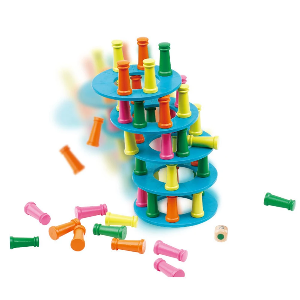 Детские строительные игрушки с очень высокой барабанной башней интерактивные
