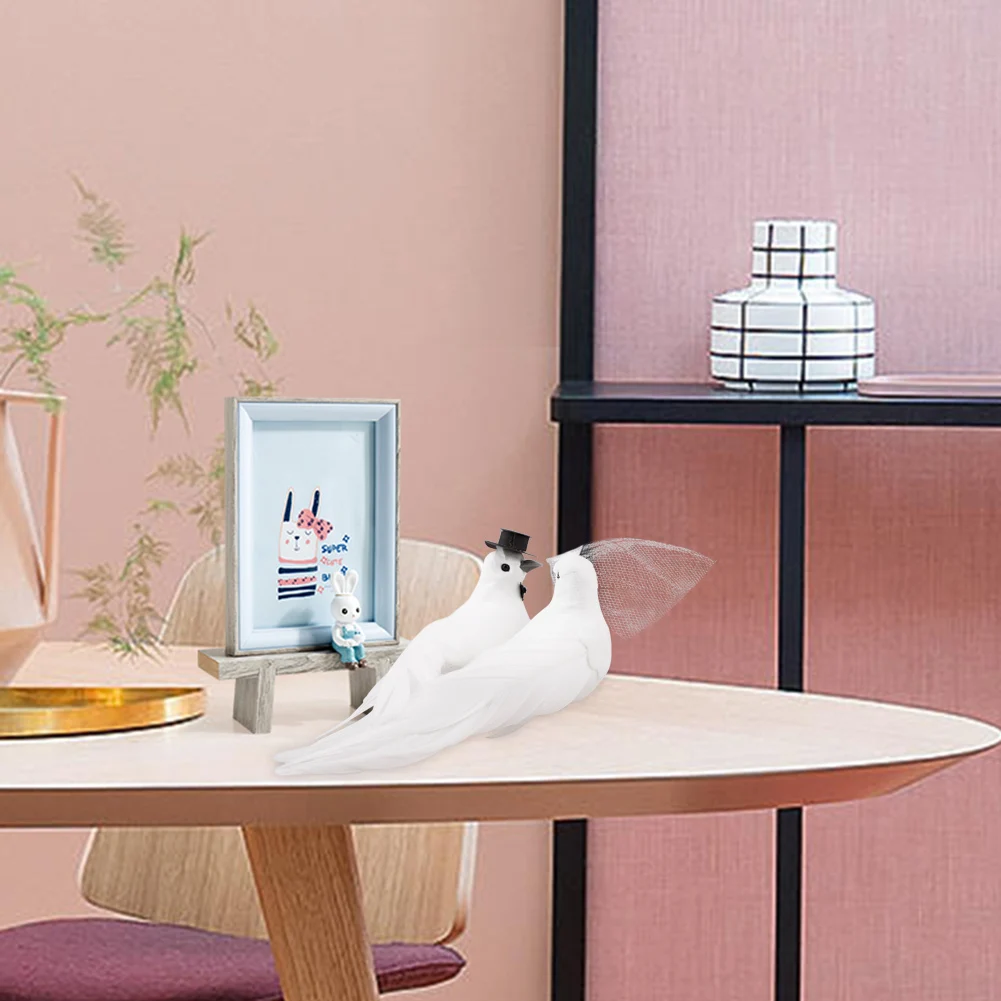 15*8*7 см 12 шт./компл. белый пенопластовый голубь милые маленькие искусственные