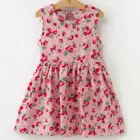 Милое Летнее Детское платье для девочек 2019, платье без рукавов с принтом, Мягкое хлопковое платье принцессы, одежда для девочек, Цветочное платье