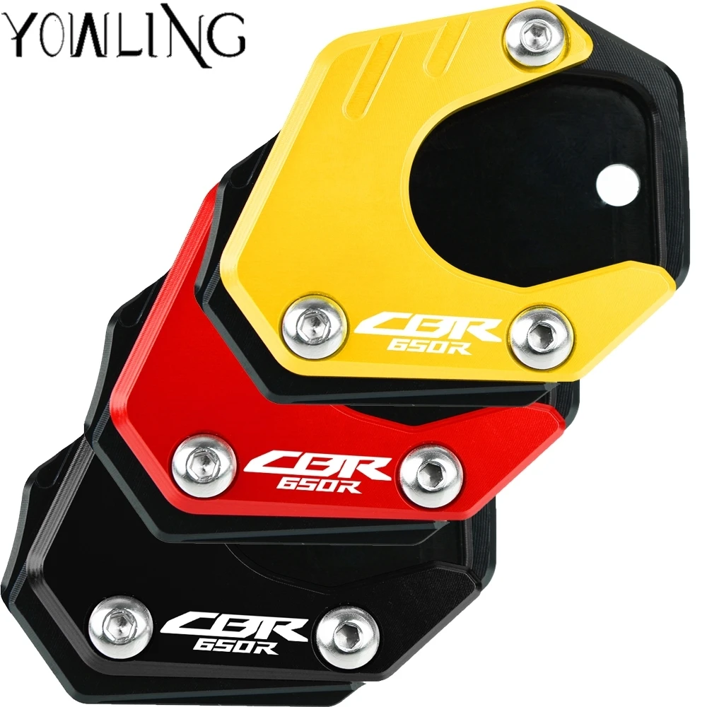 

FOR HONDA CBR650R CBR 650R CBR650 R 2019 2020 Motorcycle CNC aluminum Side Kickstand Stand Extension Plate Side Stand Enlarge