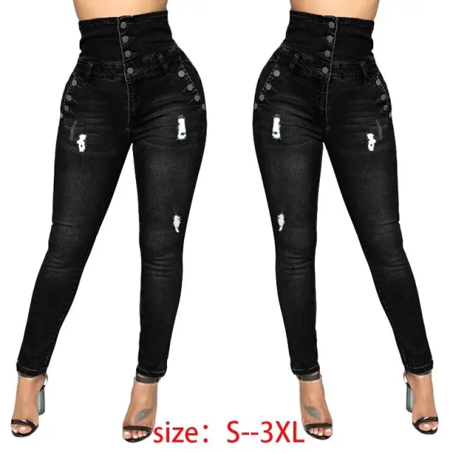 Женские джинсы с высокой талией зимние женские облегающие джинсовые узкие брюки
