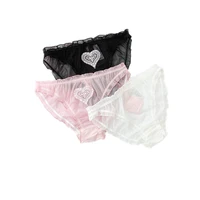 women briefs sexy lace panties culotte lovely transparent embroidery female underwear japanese low waist girls lingerie