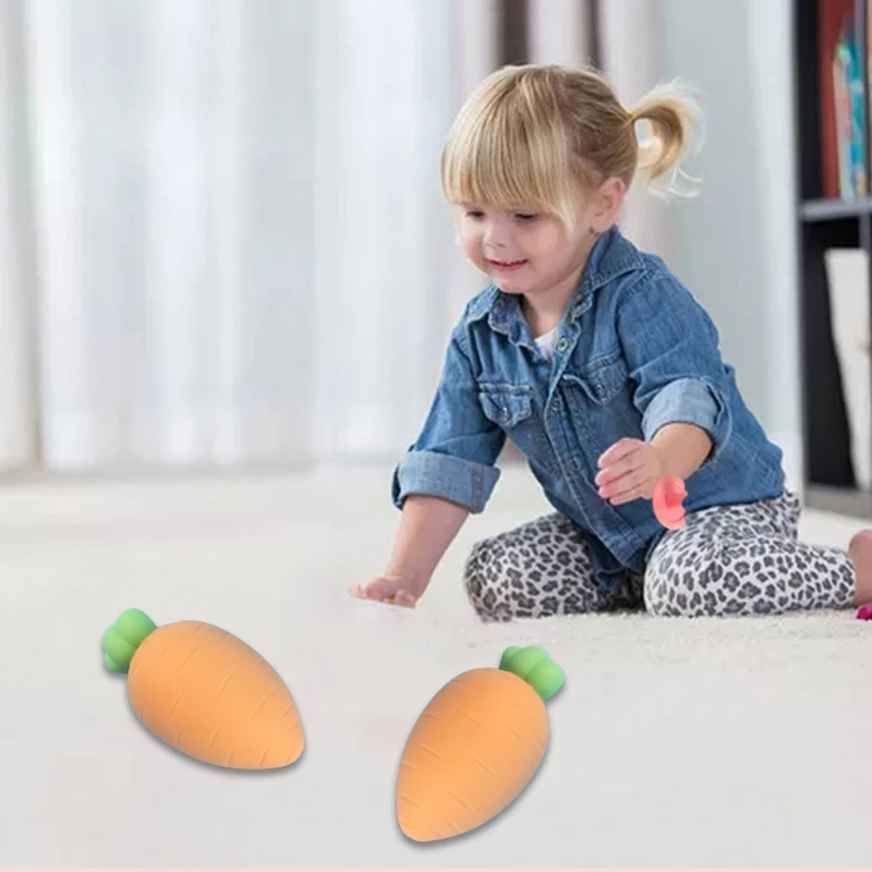Simulation Carrot Squeeze Fidget Sensory TPR Ball Interactive Dollhouse Accs Pinch Toy Soft Decompression Desktop Decor | Игрушки и
