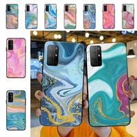 yndfcnb glitter gradient marble texture phone case for huawei honor 10 i 8x c 5a 20 9 10 30 lite pro voew 10 20 v30