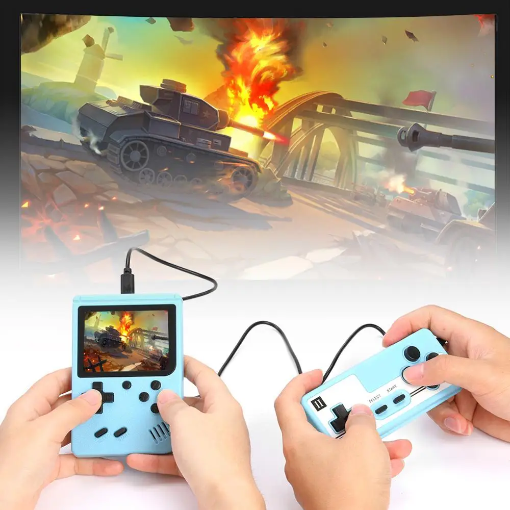 500 In 1 Retro Video Game Console 3.0 Inch Handheld 8 Bit Mini Portable Pocket Player for Kids Gift | Электроника