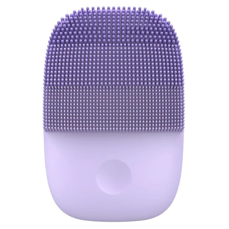 Purple Inface Xiaomi Очищающая щетка для лица обновленная версия электрическая звуковая Глубокая чистка кистей IPX7 Водонепроницаемая 5 режимов для mijia - Цвет: Purple