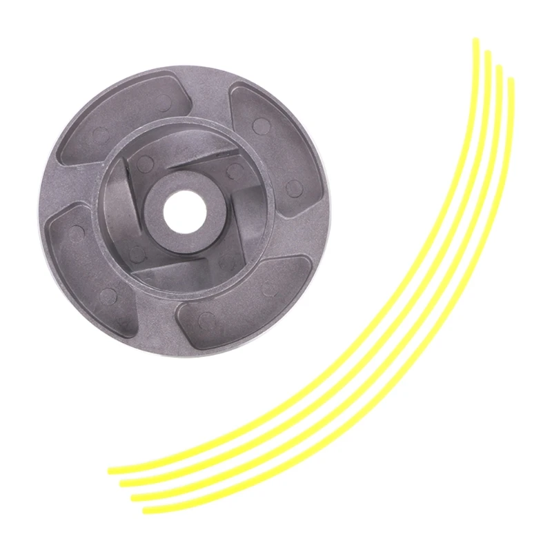 Универсальный триммер для травы из алюминиевого сплава головка с 4 кабелями